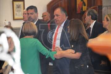 Misa y procesión de San Juan Bautista por el casco antiguo de Telde (Foto TA)
